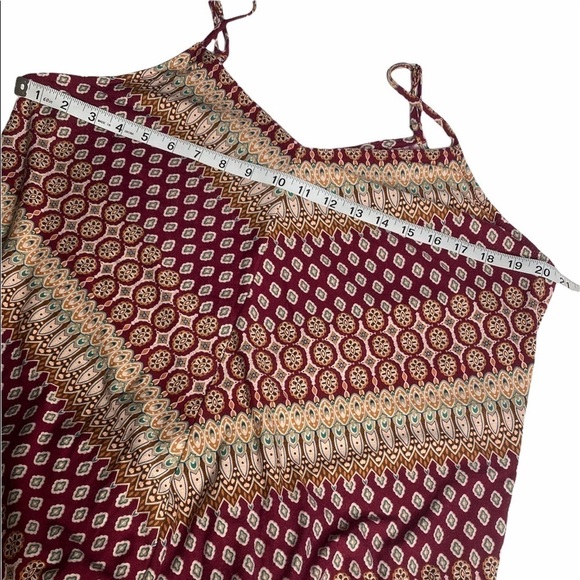 Maurice’s maxi Dress Sleeveless Adjustable straps Handkerchief hem size 0X - Picture 7 of 11